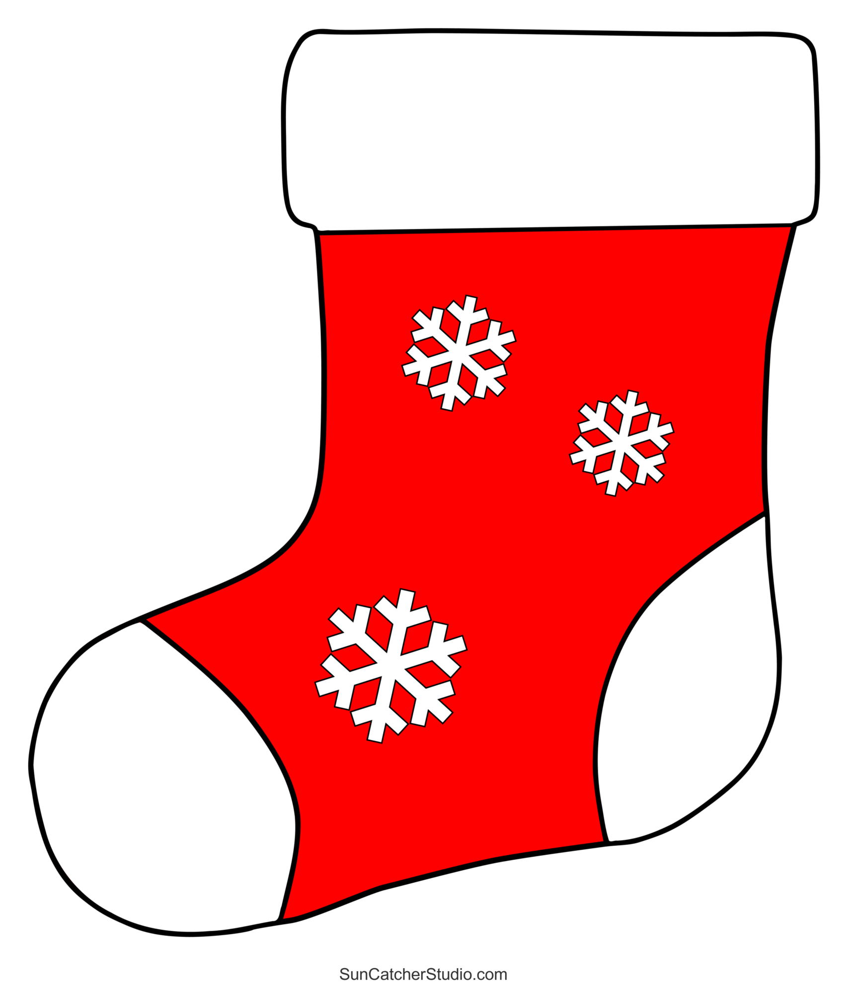 christmas stocking patterns (printable stencils & templates